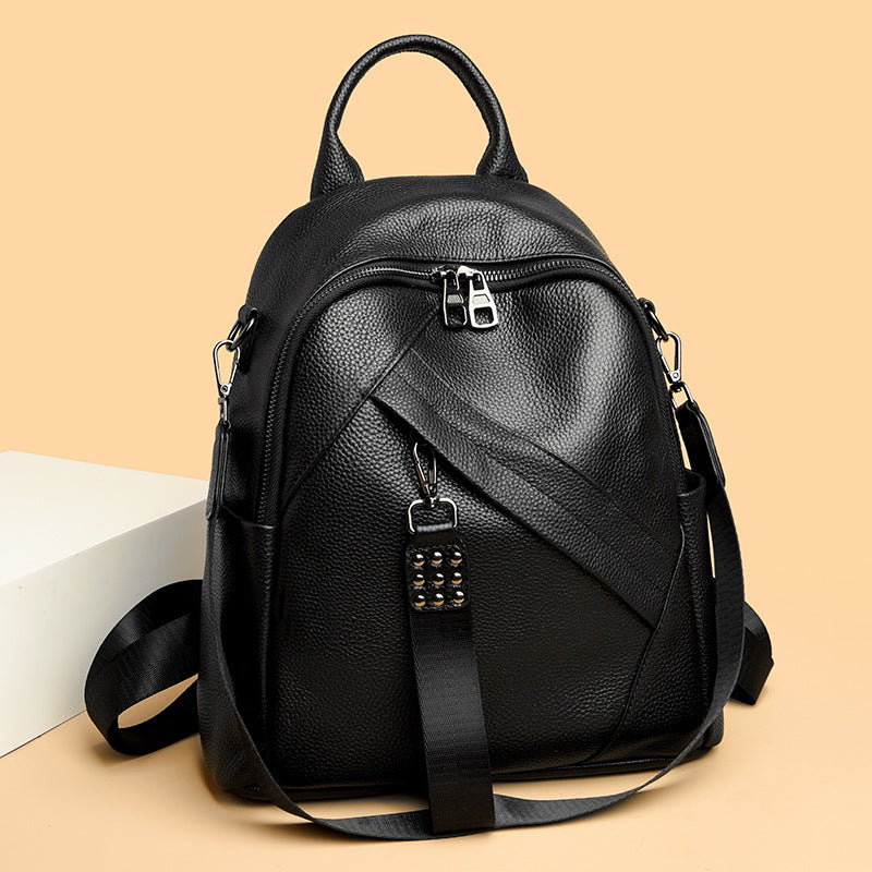 Vintage-inspirierter strukturiertes Leder-Rucksack Karnz