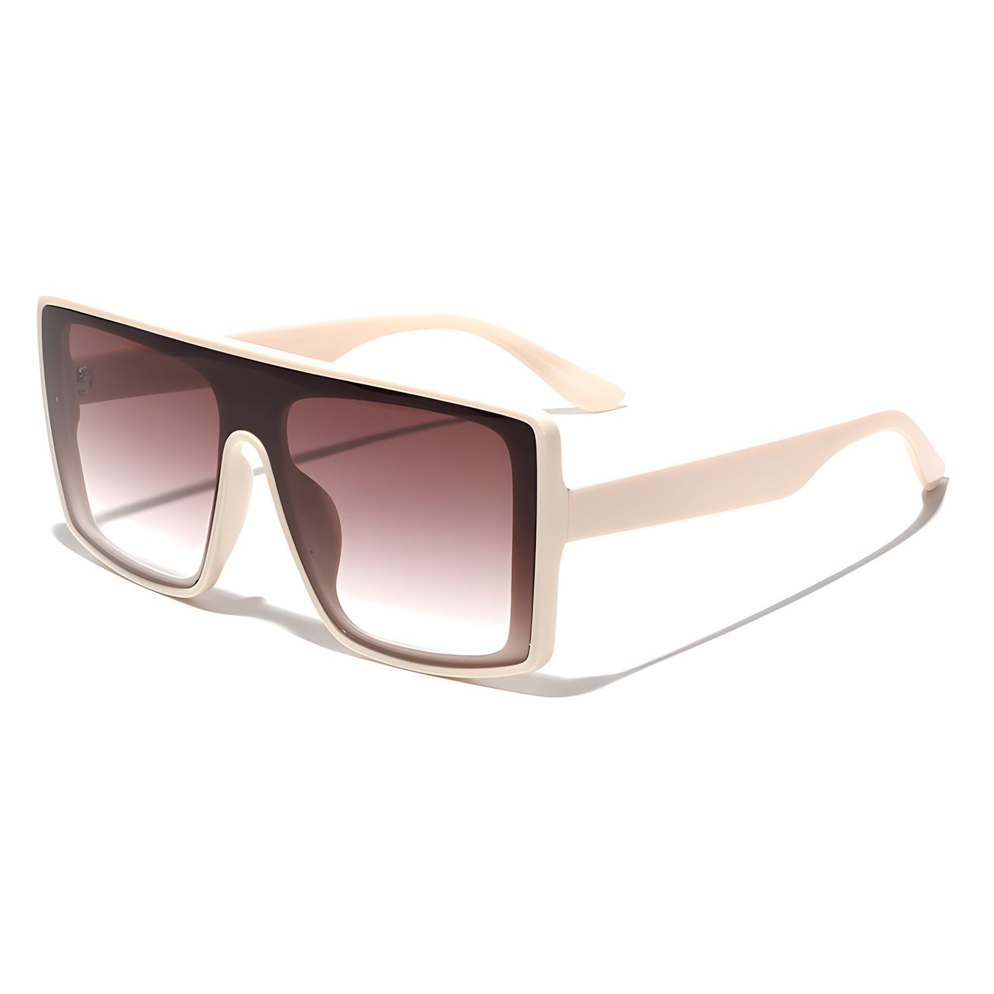 Damen oversized quadratische Sonnenbrille mit luxuriösem Schildpatt-Design Karnz