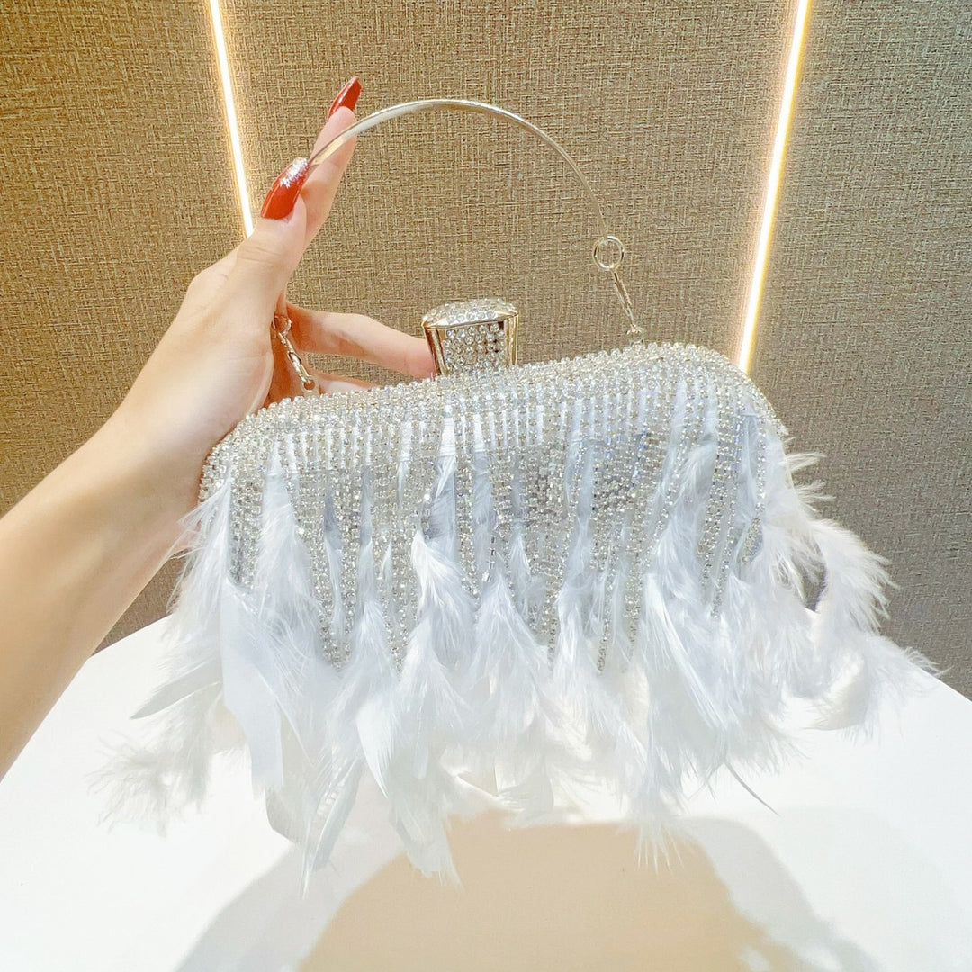 Feder-Beschmückte Abend-Clutch