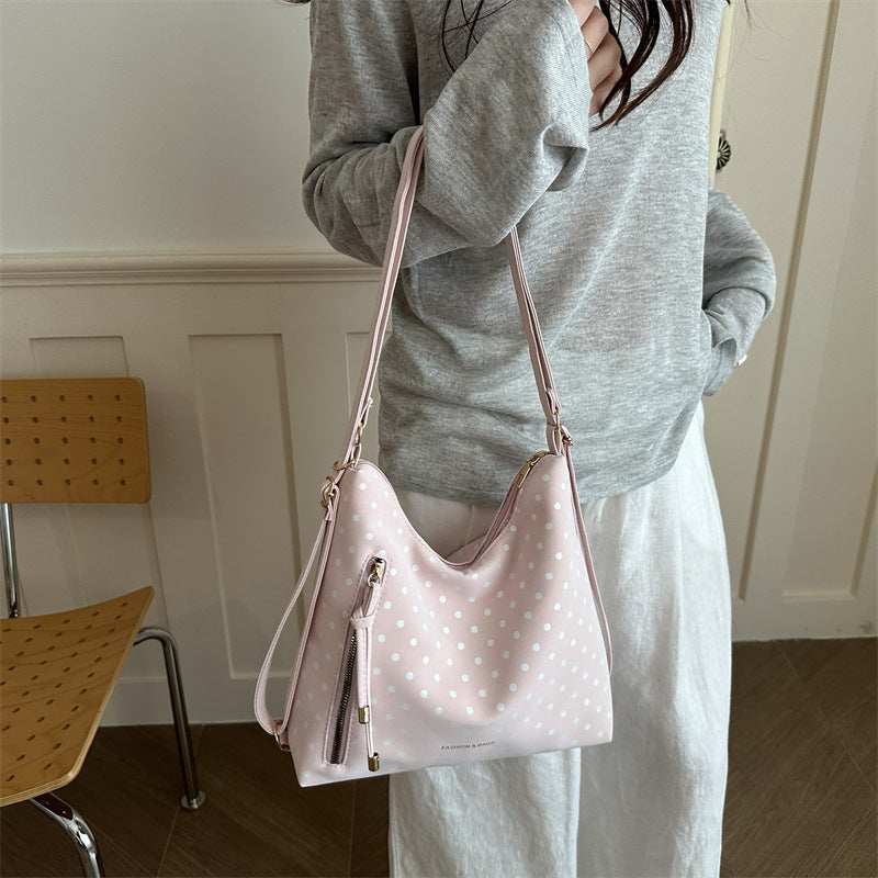 Polka Dot Fashion Schultertasche