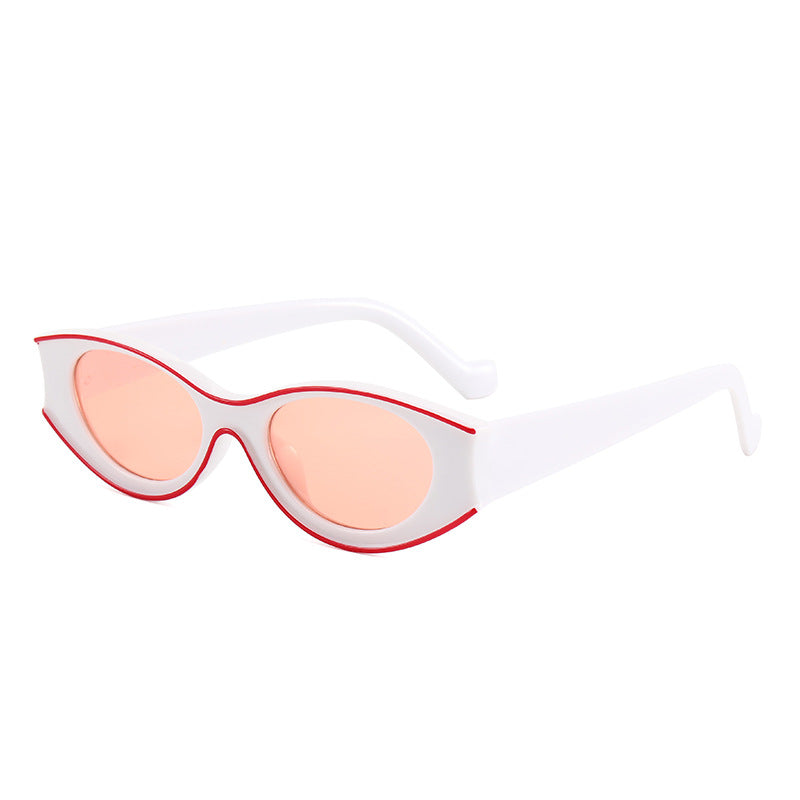 Damen Cat-Eye Sonnenbrille mit kontrastierendem Rahmendesign Karnz