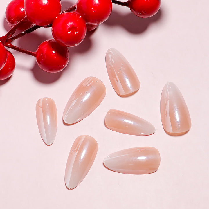 DIY Natürlicher Finish Press-On Nail Set Karnz 1787225130