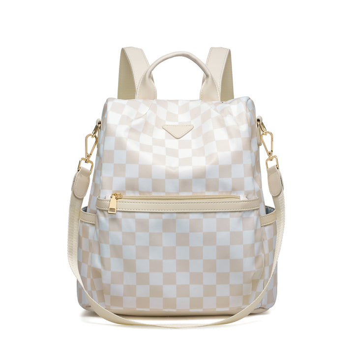 Stylische kariert Rucksack Karnz