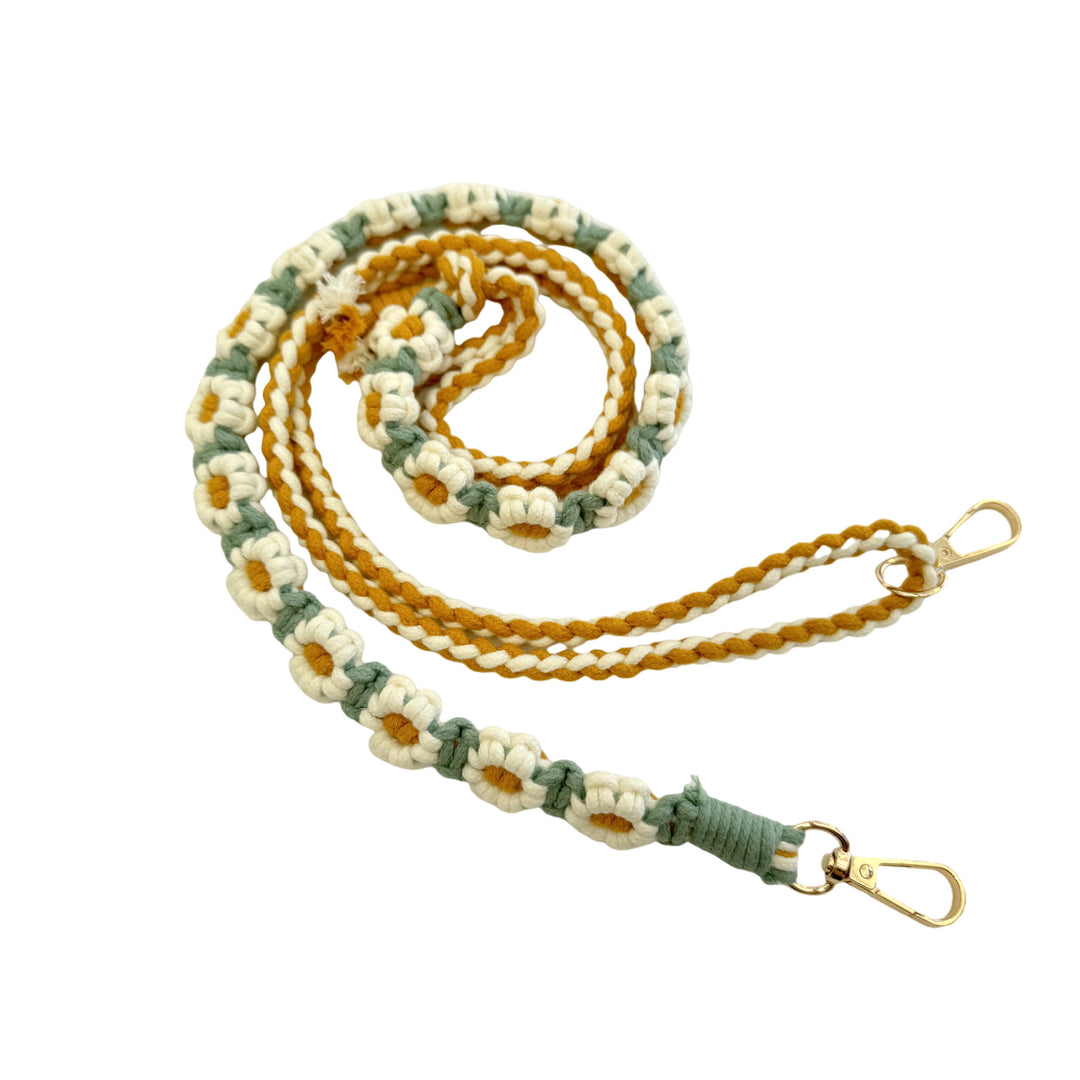 Macrame-Hundeleine mit floralen Details Karnz