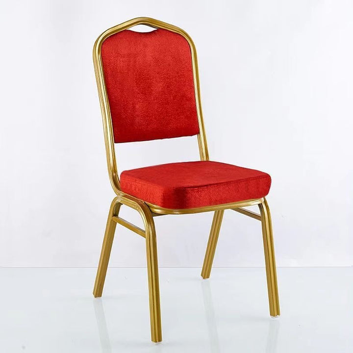 Eleganter gepolsterter Essstuhl mit goldenen Rahmen Karnz