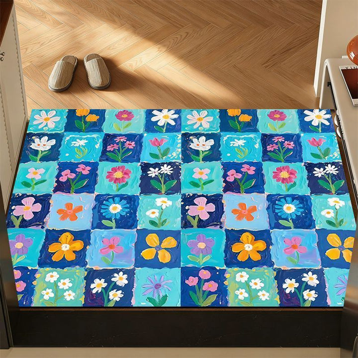 Dekorativer floraler Teppich