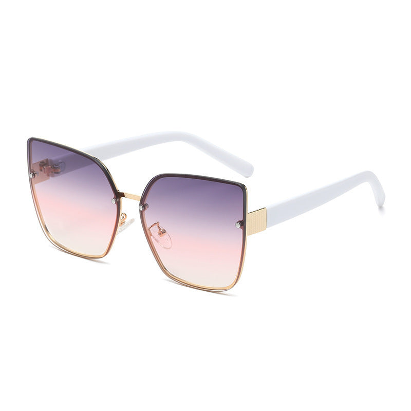 Damen Oversized Sonnenbrille mit Gradientenschutz Karnz