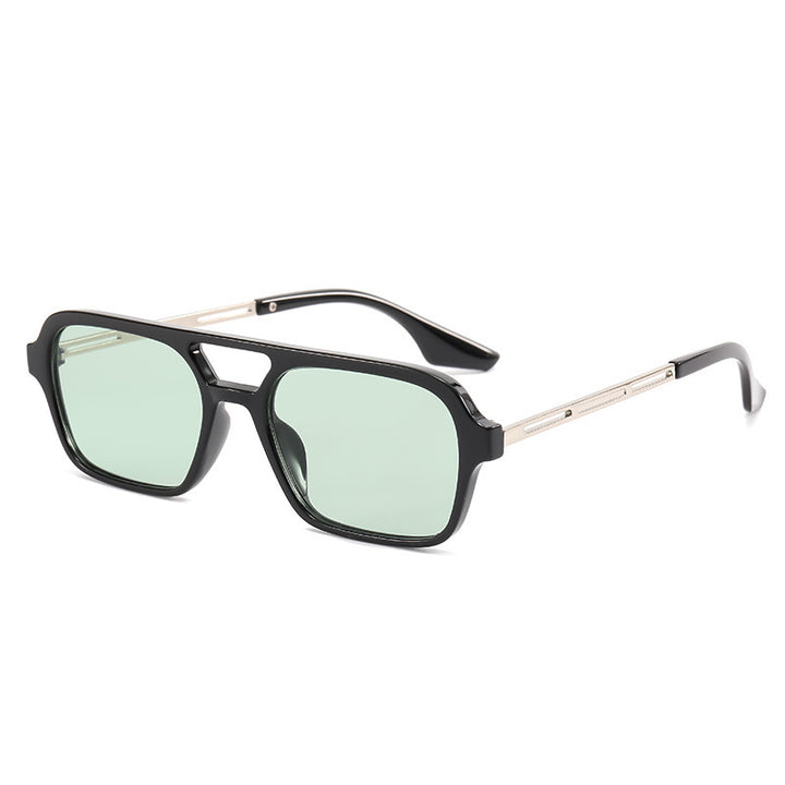 Fette Rechteckrahmen Sonnenbrille Karnz