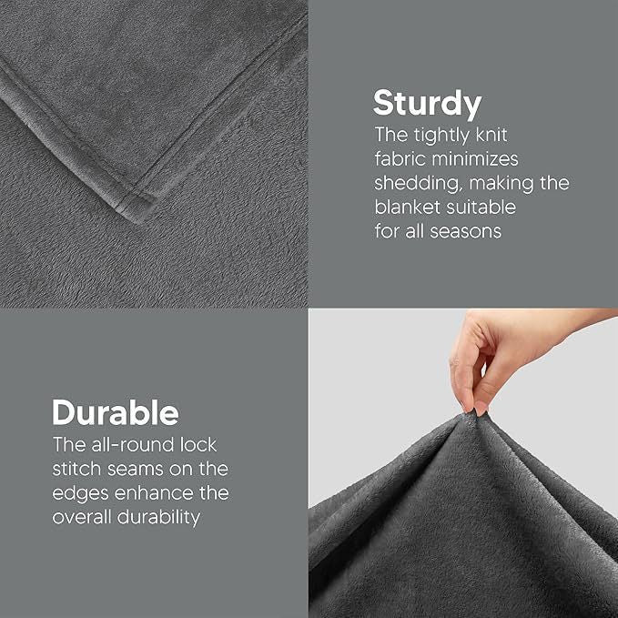 Ultra Soft Luxury Fleece Throw Blanket Karnz