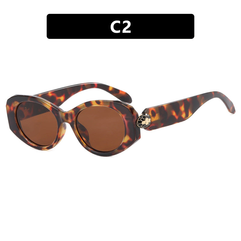Damen extravagante Sonnenbrille im einzigartigen Schildkrötenmuster Karnz