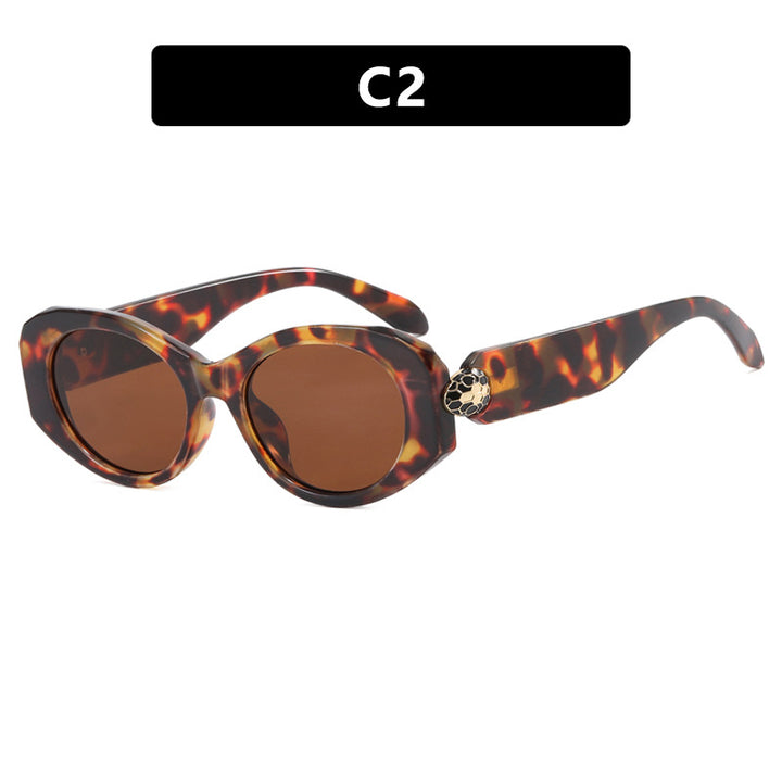 Damen extravagante Sonnenbrille im einzigartigen Schildkrötenmuster Karnz