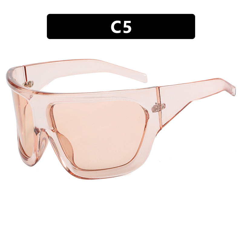 Damen sportliche Oversized-Sonnenbrille Karnz