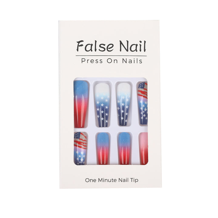Kunstnagelset mit patriotischem Design Karnz