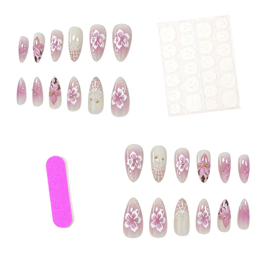 Künstlerische Florale Nagelverzierungen Karnz