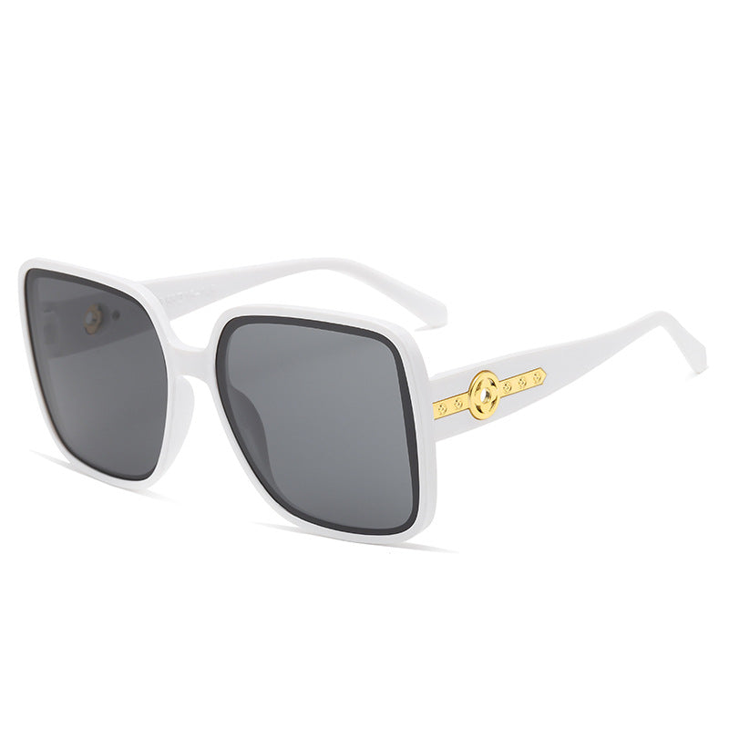 Damen modische quadratische Sonnenbrille mit luxuriösen Details Karnz