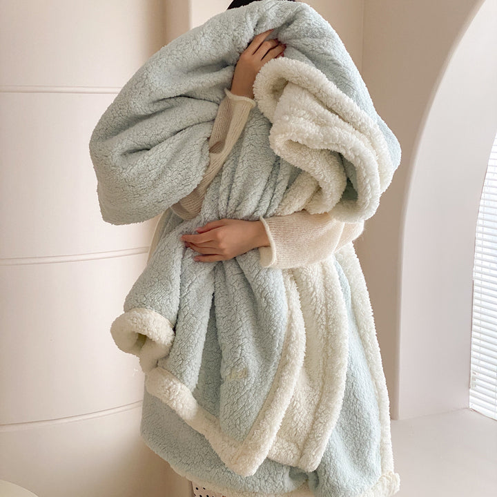 Übergroßer Sherpa Teddy Kapuzenmantel