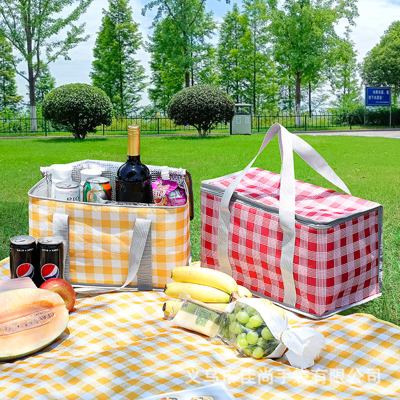 Stylische isolierte Picknick-Kühltasche