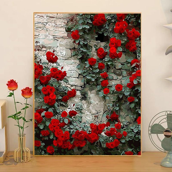 Florale Anordnung Leinwandkunst Karnz