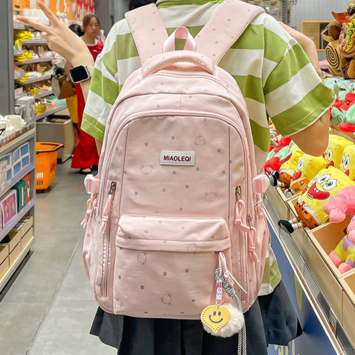 Verspielt gepunktetes Design Rucksack Karnz