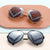 Damen modische geometrische Sonnenbrille Karnz