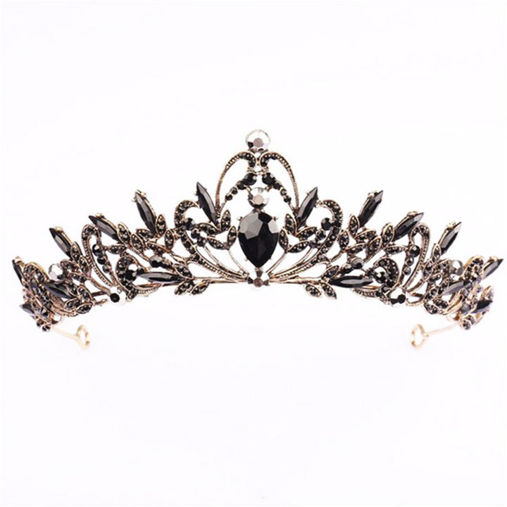 Damen Elegante Haarkrone mit filigranen Kristallverzierungen Karnz