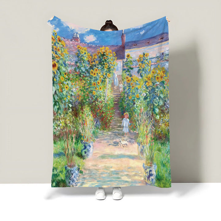 Künstlerische florale Druckdecke