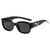 Damen Sonnenbrille im modischen Retro-Design mit stilvollen Akzenten Karnz