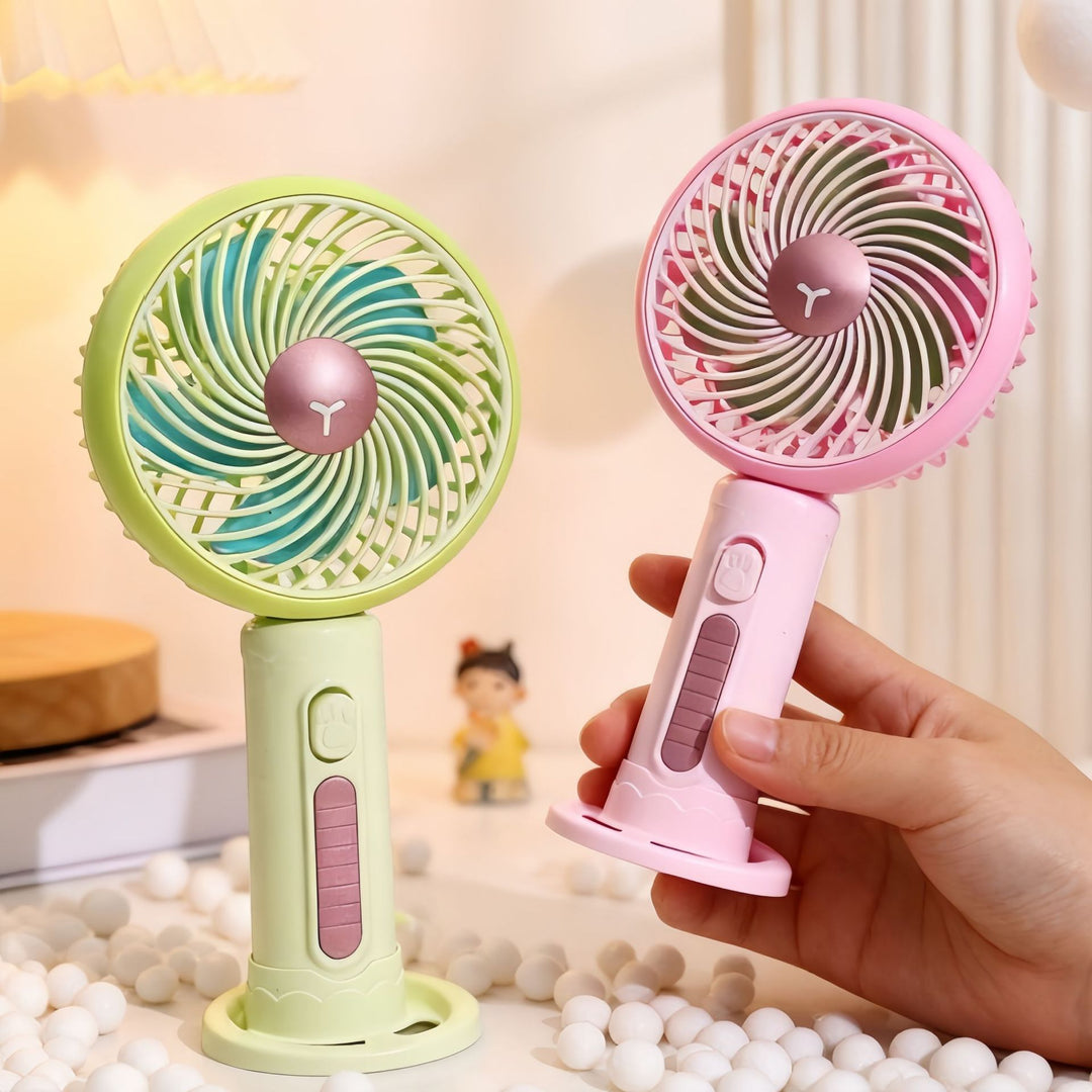 Damen Tragbarer Handventilator mit flexibler Neigungsverstellung und stufenloser Geschwindigkeitsregelung Karnz