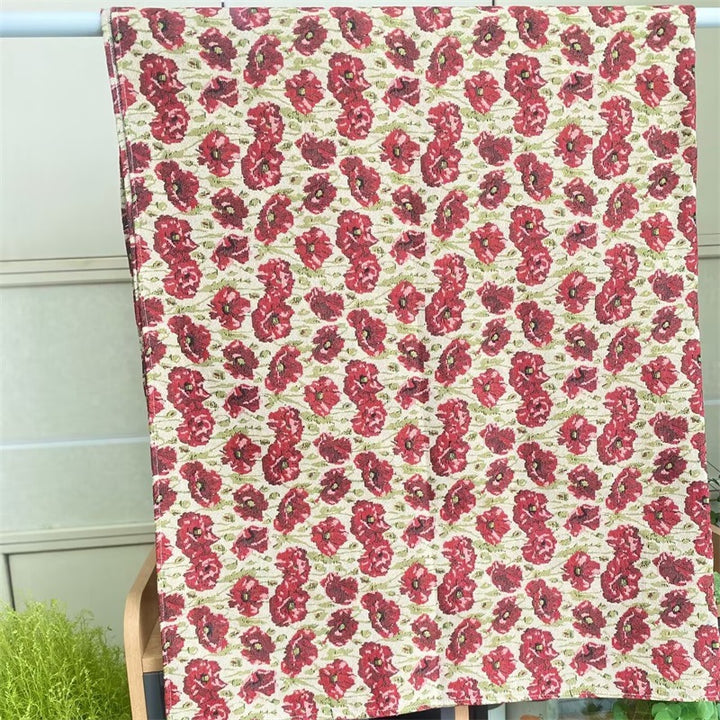 Blumenmuster Dekorative Wurfdecke