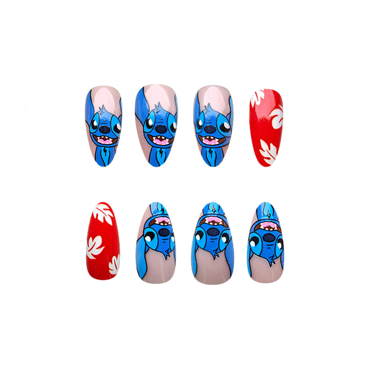 Cartoon-Charakter-Nagelkunst