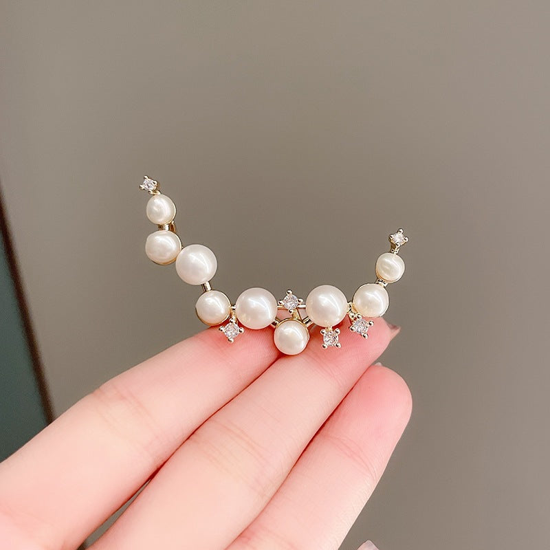 Elegante Perlenohrringe Karnz