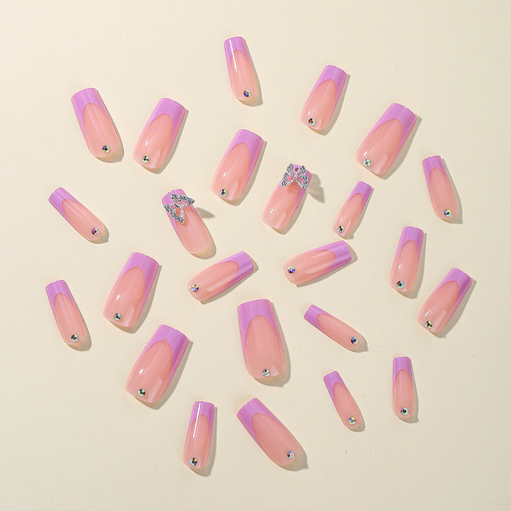 Elegante Schmetterlings-inspirierte Acryl-Nagelkunst-Erweiterungen Karnz