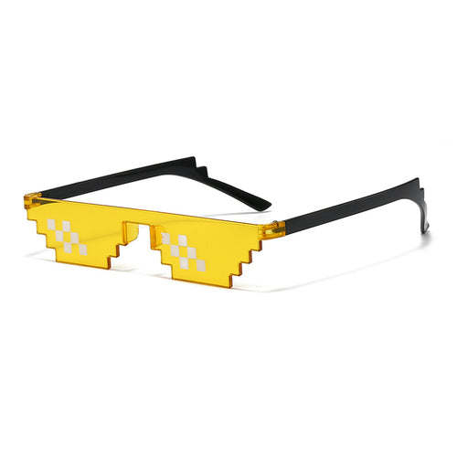 Pixelierte geometrische Sonnenbrille