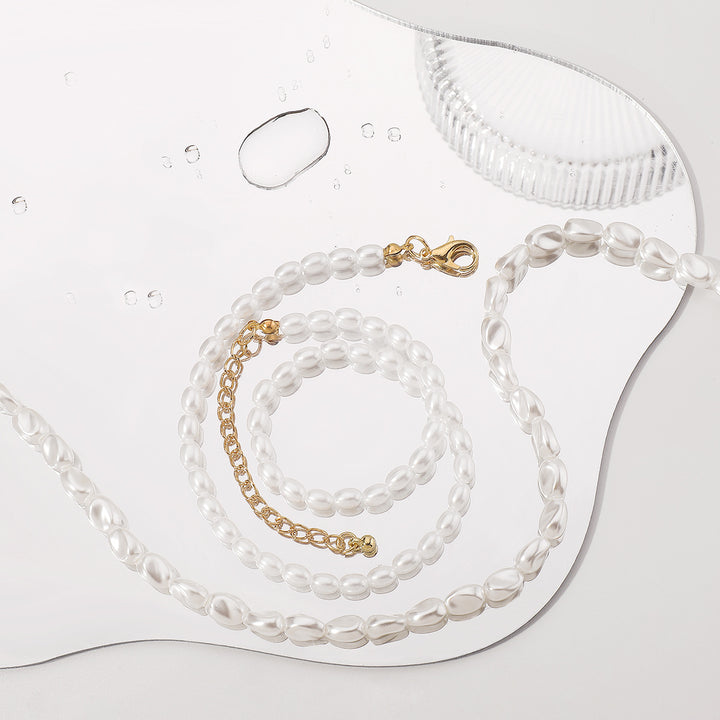 Elegante Perlenkette Karnz