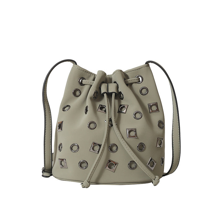 Stylische Zugband-Eimer-Tasche