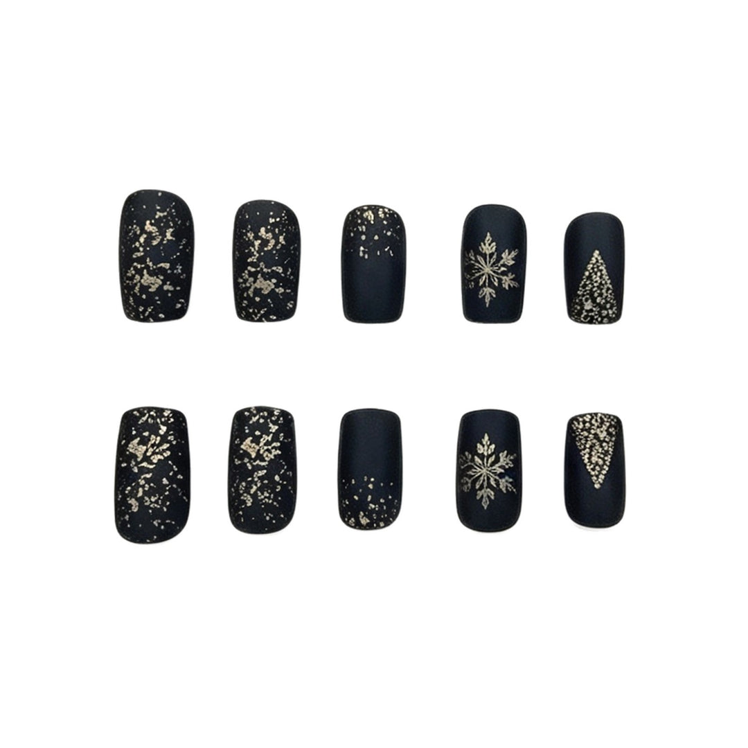 Festliche Winter-Themen Acryl-Nagelverlängerungen Karnz