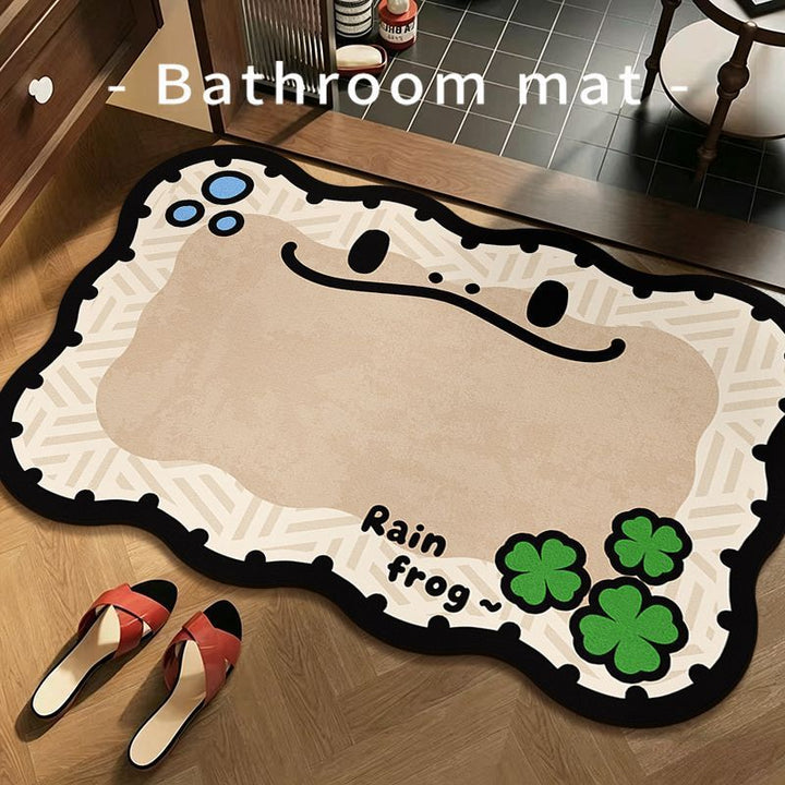 Lustiger Frosch Badezimmermatte