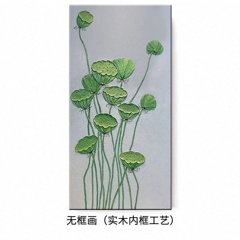 Elegante botanische Relief-Wandkunst