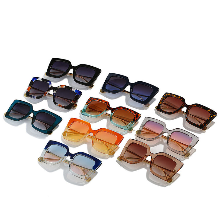 Oversized Geometrische Mode Sonnenbrille Karnz