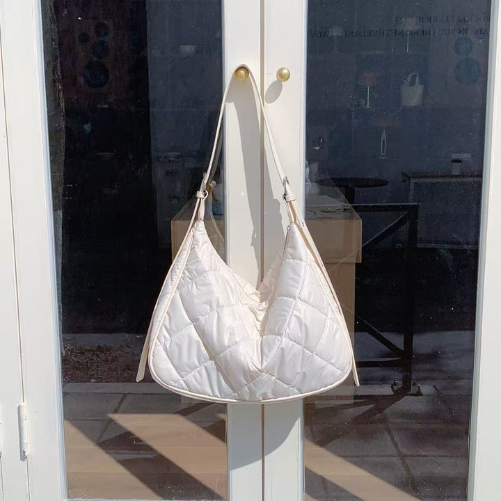 Gepolsterte Stepp-Schultertasche