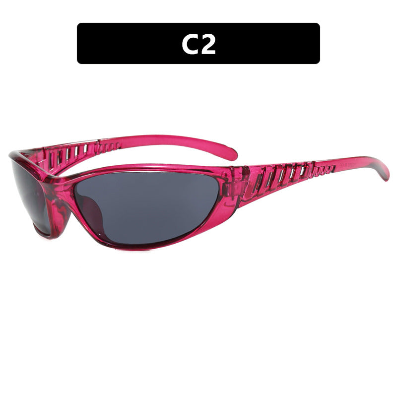 Damen Sportliche Sonnenbrille mit aerodynamischem Design und polarisierenden Gläsern Karnz