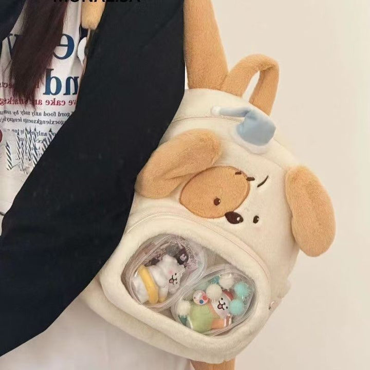 Plüsch-Rucksack mit Niedlichem Hundedesign Karnz
