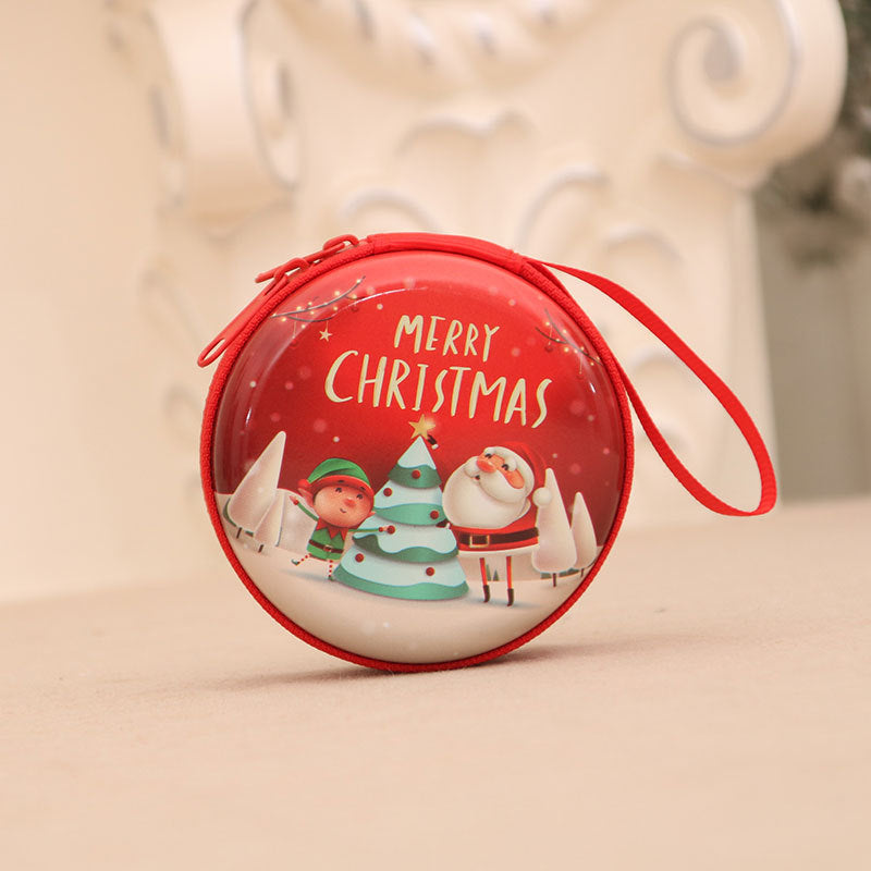 Festliche Weihnachtsmotto-Münzbeutel Karnz