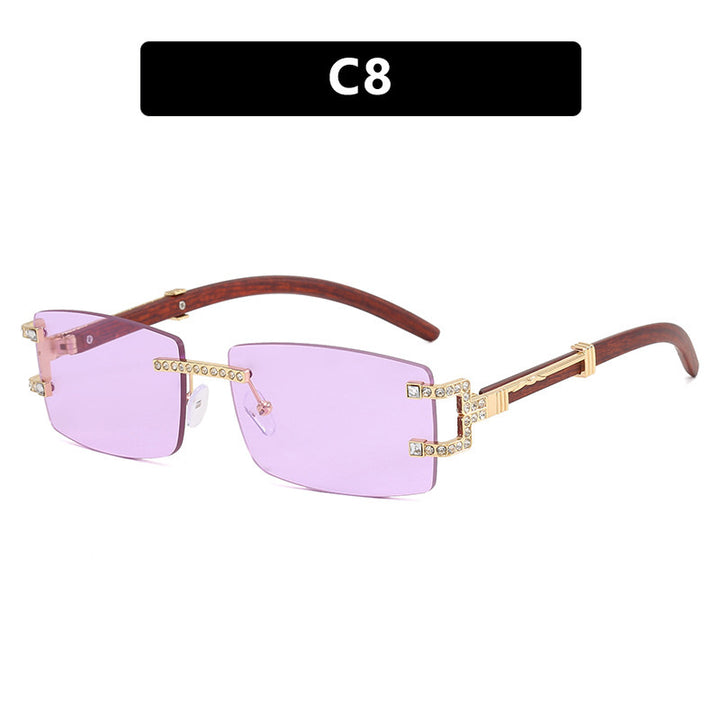 Damen exklusive Sonnenbrille im eleganten Design mit Strass-Akzenten Karnz