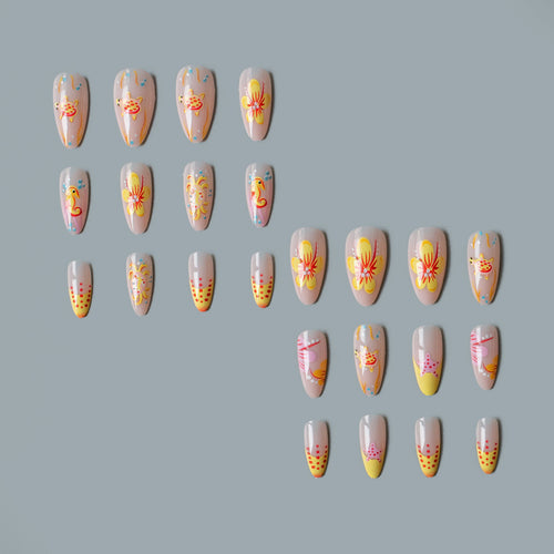 Künstlerisches von Ozeanen inspiriertes Nagelkunstset