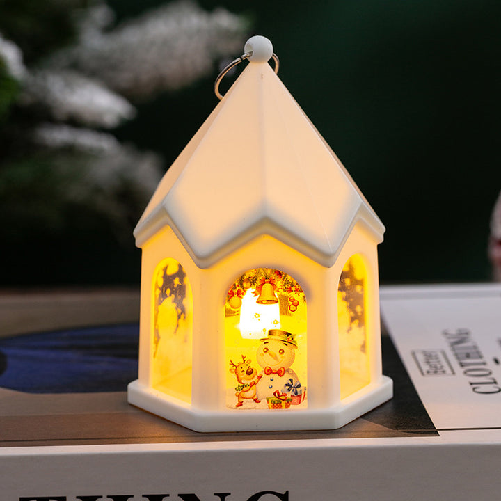LED Weihnachtslaterne mit nostalgischem Design