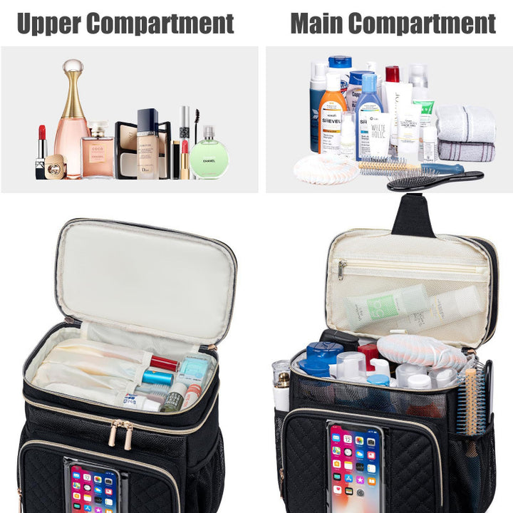 Kosmetik-Organizer Tasche mit Vielseitiger Fächeraufteilung Karnz