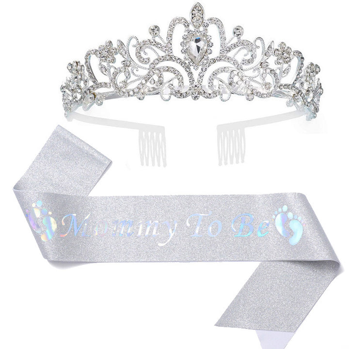Damen Hochzeits-Tiara mit personalisiertem Band Karnz