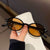 Damen modische Sonnenbrille im eleganten Ovaldesign Karnz