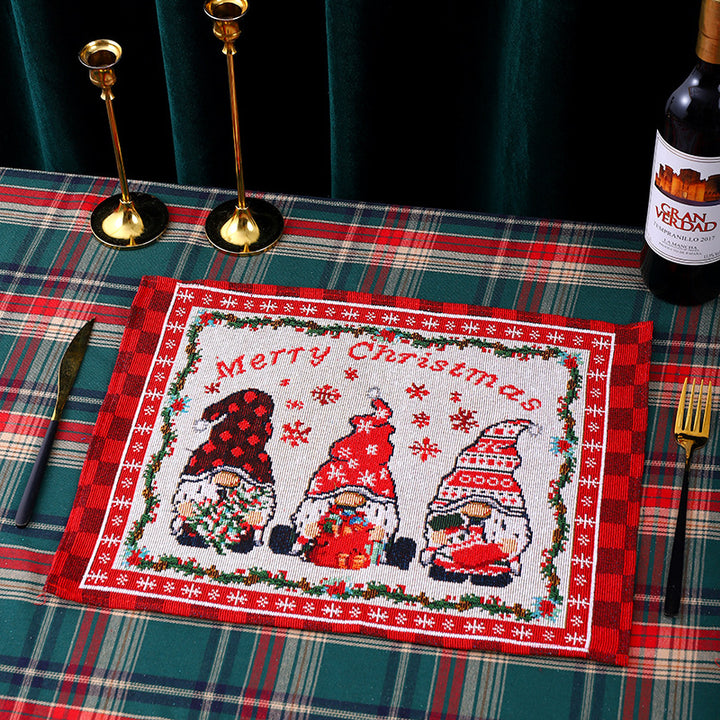Festliche Tischdecke mit Weihnachtsmuster Karnz